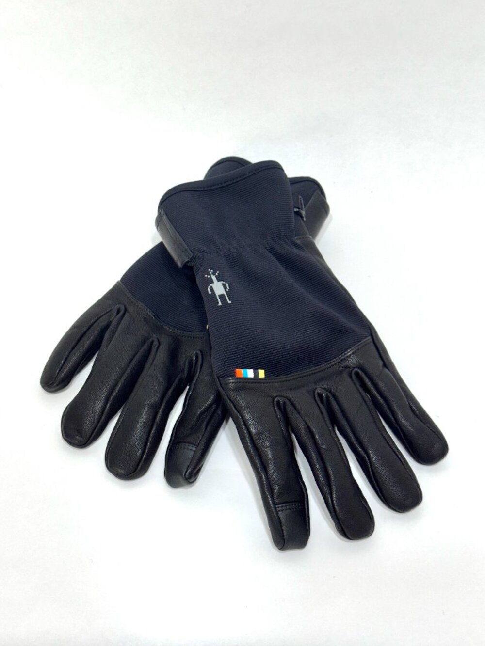 Smartwool Spring Gloves XL Touchscreen Black Merino Wool Leather Winter Snow Ski
